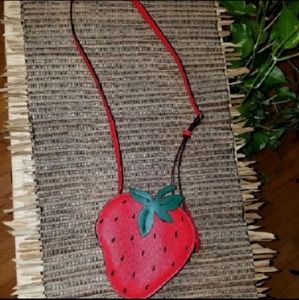 Strawberry Shaped Purse like new